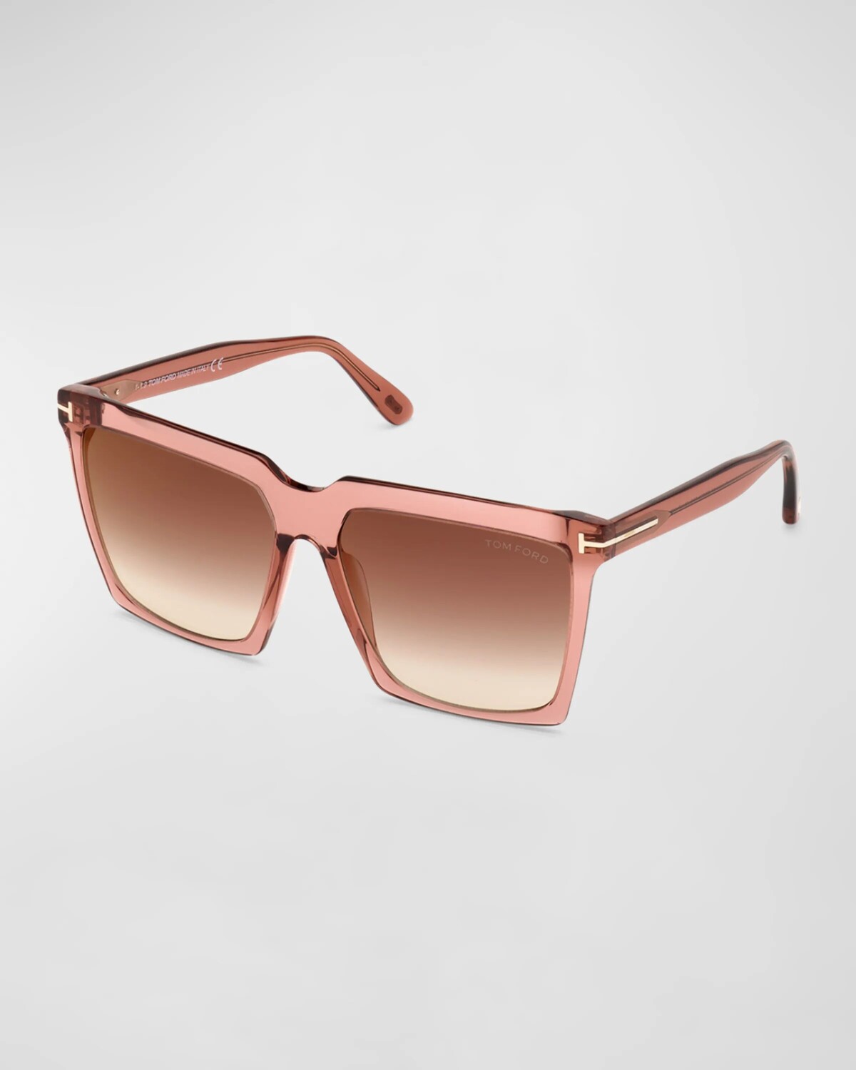 

Квадратные солнцезащитные очки с градиентом из ацетата Tom Ford, цвет Pink Multi