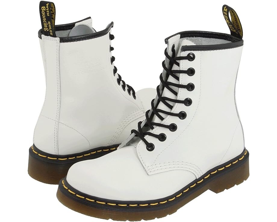 

Ботинки Dr. Martens 1460 Smooth Leather Boot, цвет White Smooth