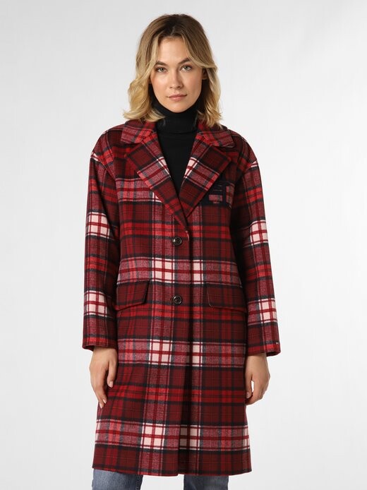 

Шерстяное пальто Tommy Hilfiger, бордовый