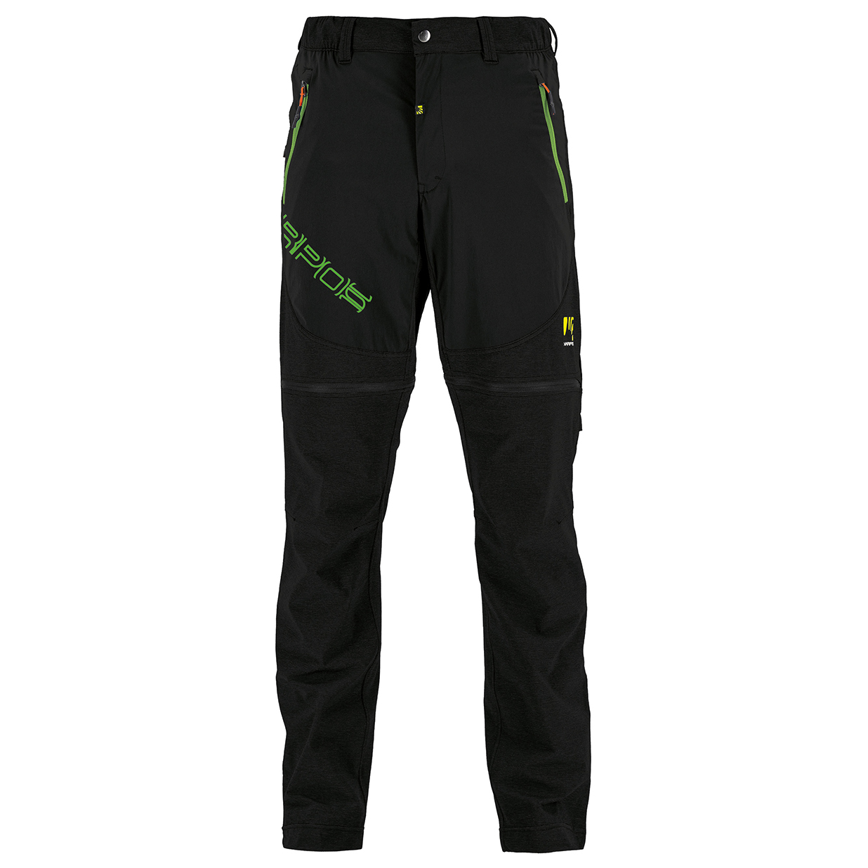 Туристические брюки Karpos Santa Croce Zip Off Pant, цвет Black/Jasmine Green