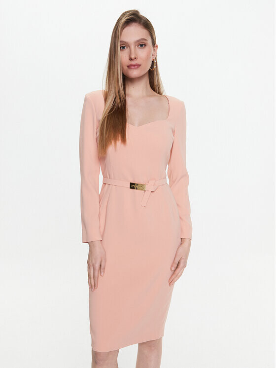 

Коктейльное платье стандартного кроя Pinko, розовый