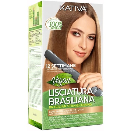 Веганский набор для бразильского выпрямления – итальянская упаковка, Kativa цена и фото