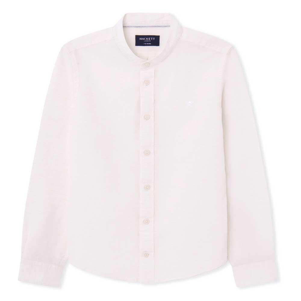 

Рубашка с длинным рукавом Hackett Cotton Lin Porter Kids, белый