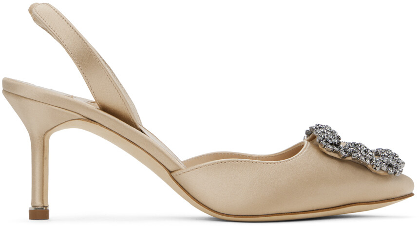 

Бежевые туфли Hangisli на пятке на пятке Manolo Blahnik