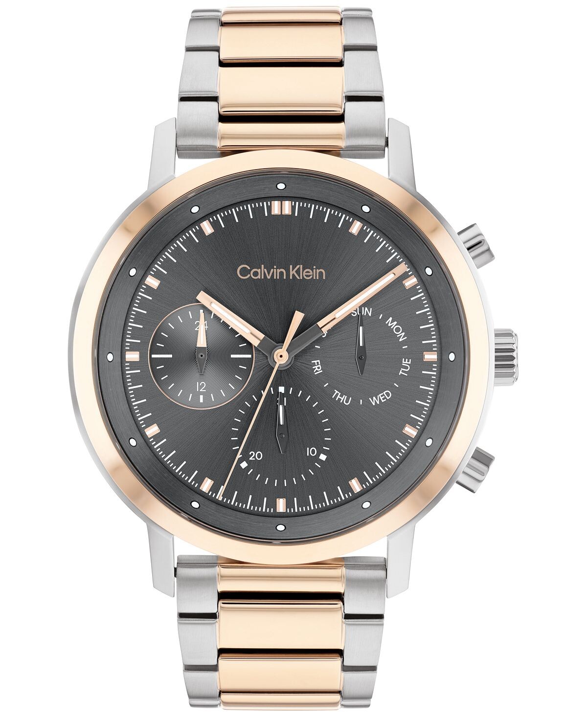 

Двухцветные часы-браслет из нержавеющей стали, 44 мм Calvin Klein
