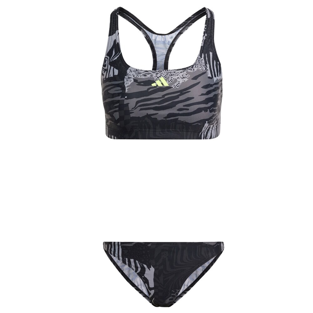 

Активный купальник Adidas Allover Graphic, серый/светло-серый