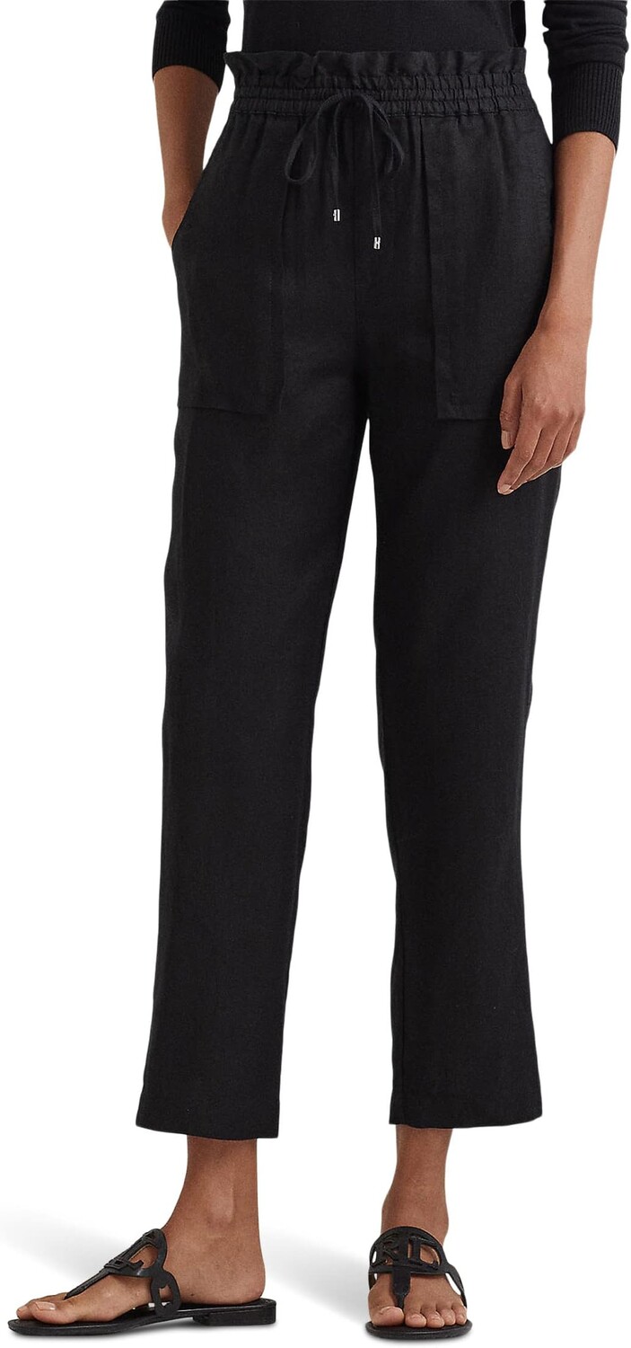 

Льняные брюки до щиколотки LAUREN Ralph Lauren, цвет Polo Black