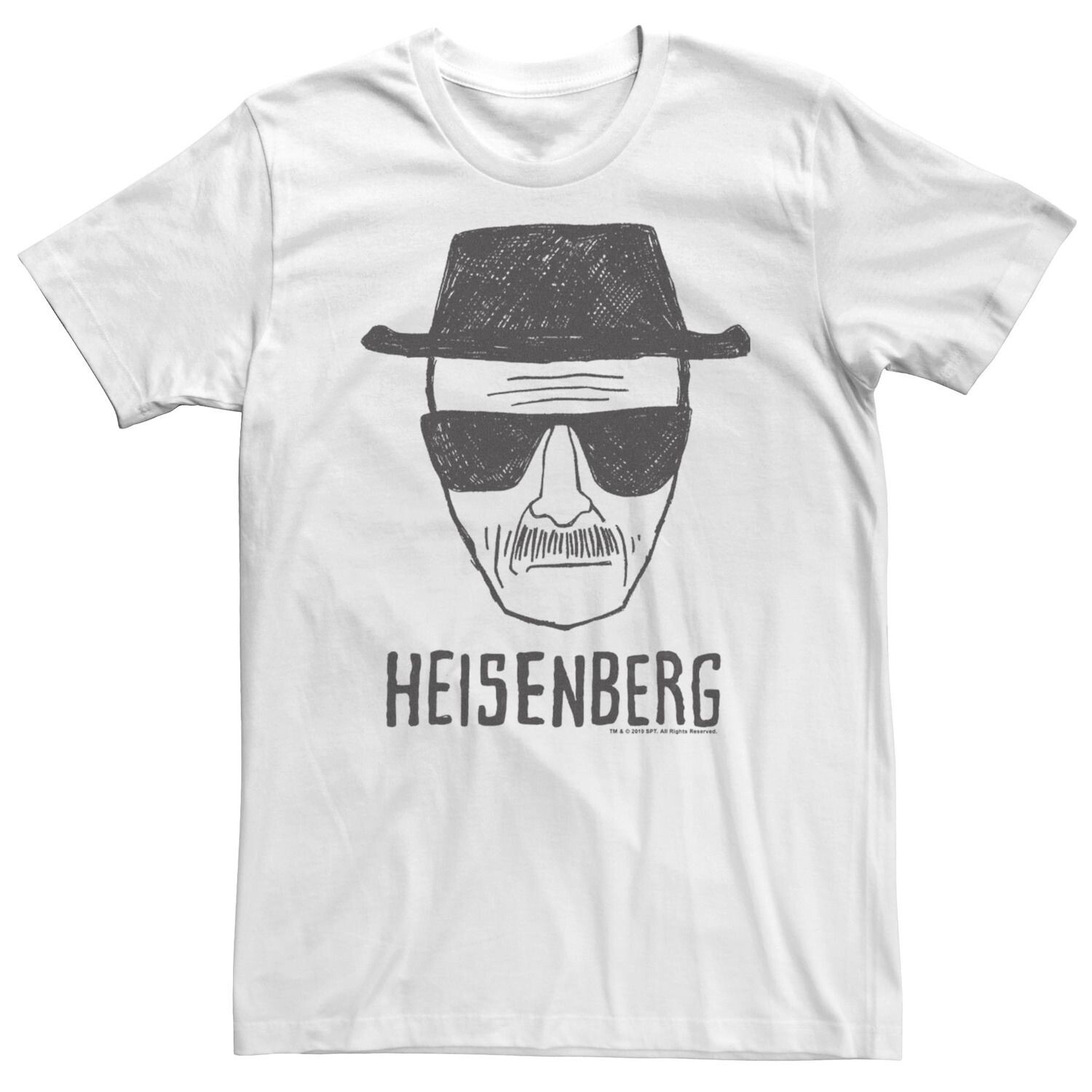 

Мужская футболка Breaking Bad Heisenberg с эскизом Licensed Character