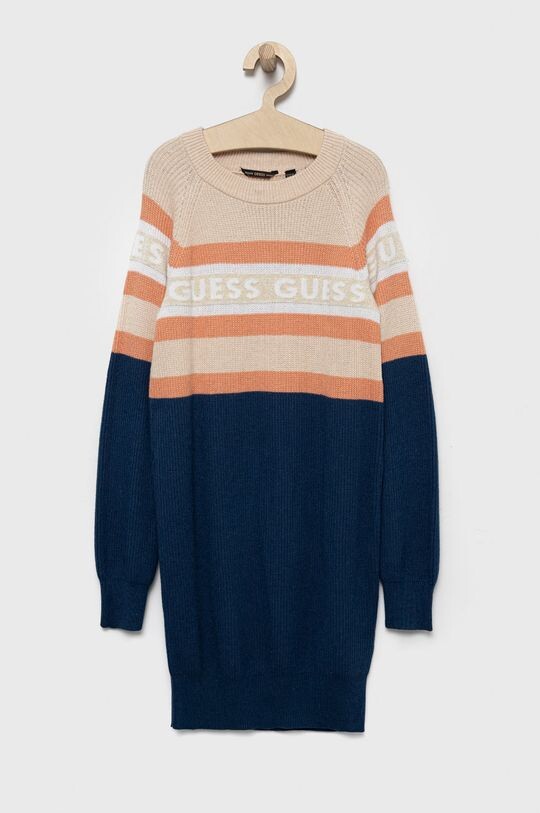 

Детское платье Guess из смесового кашемира, темно-синий