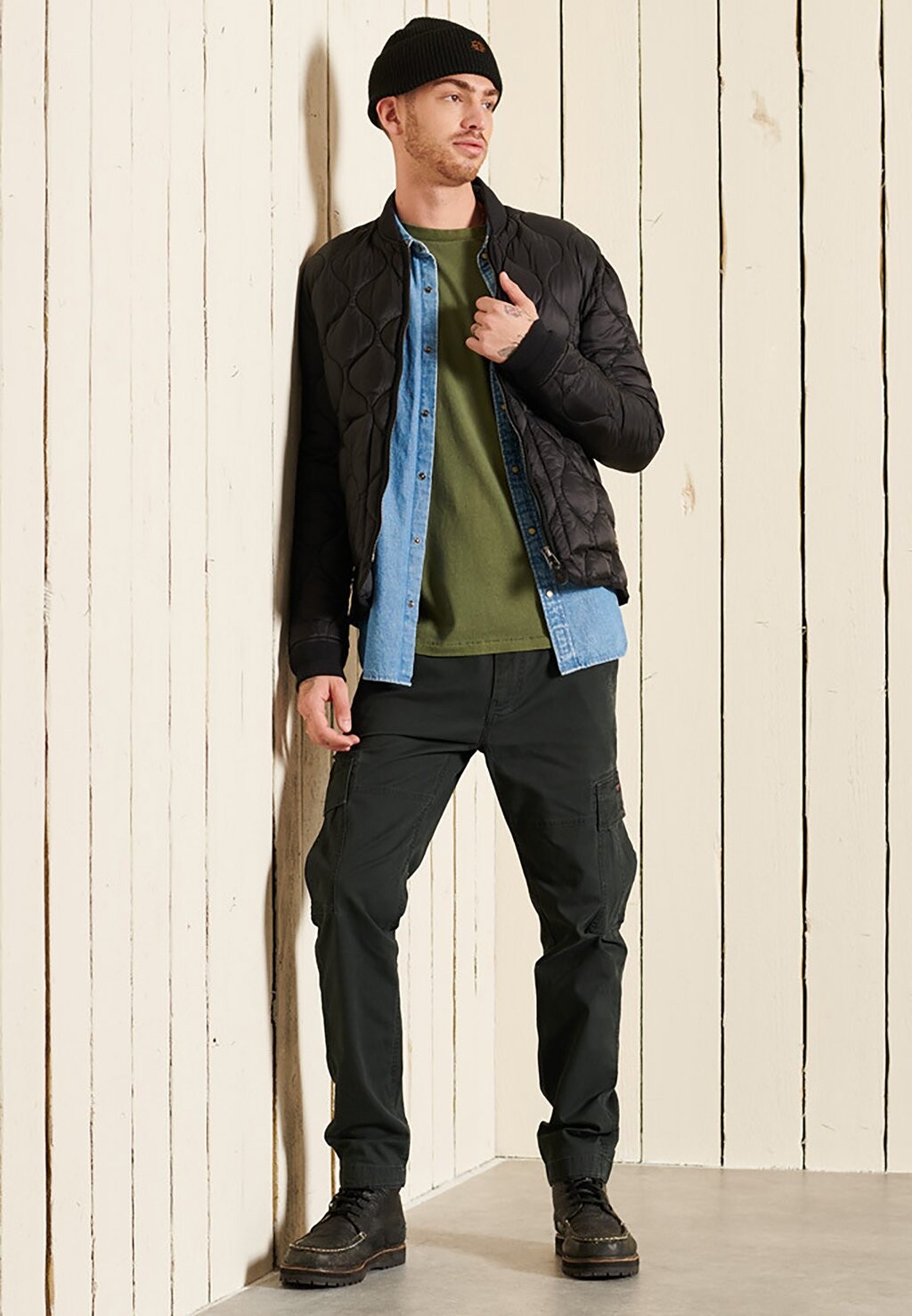

Брюки карго Core Superdry, цвет washed black