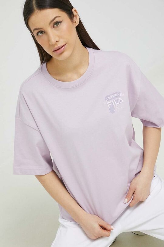 

Футболка из хлопка Fila, фиолетовый