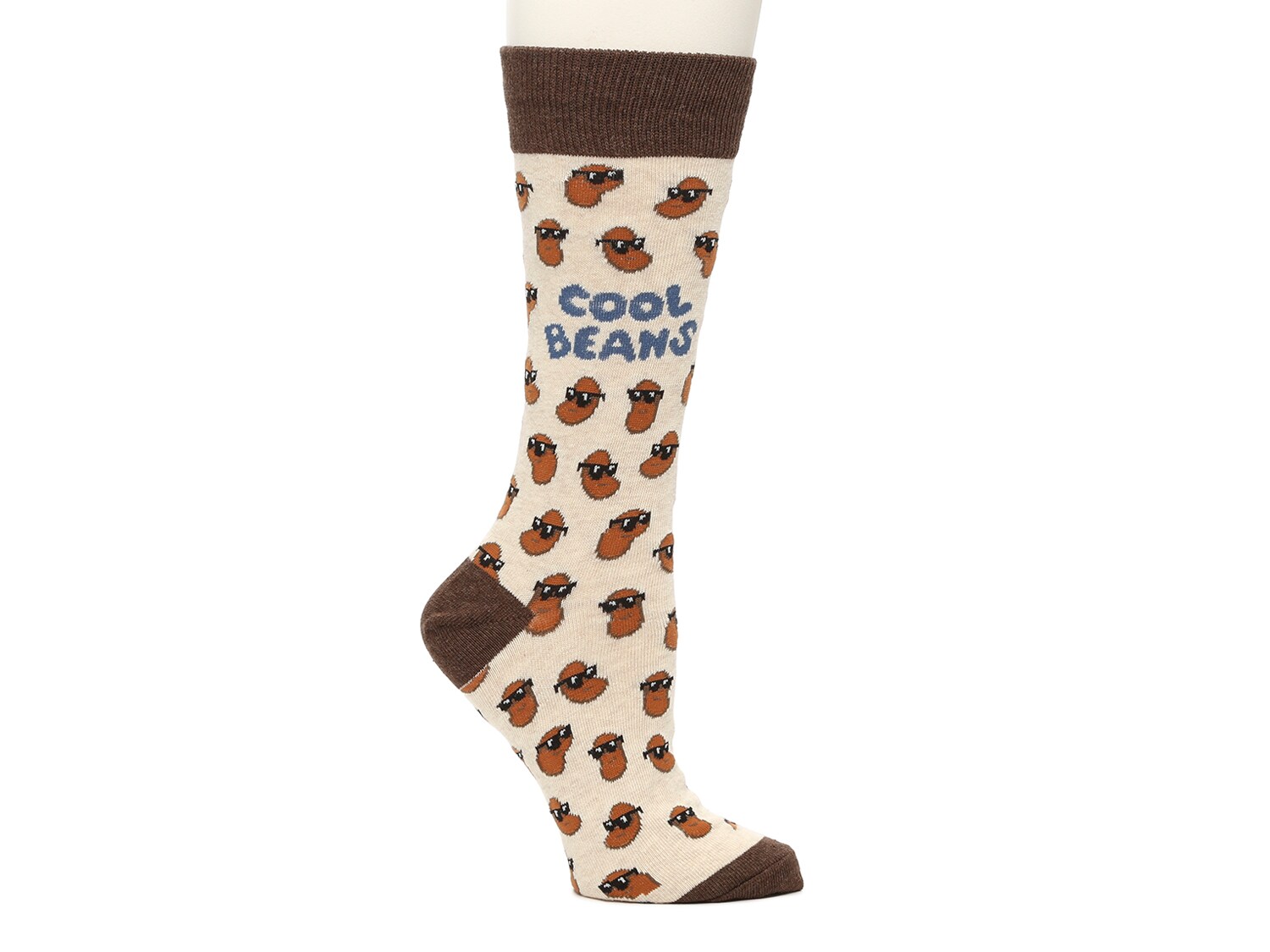 Носки мужские Socksmith Cool Beans, белый / коричневый