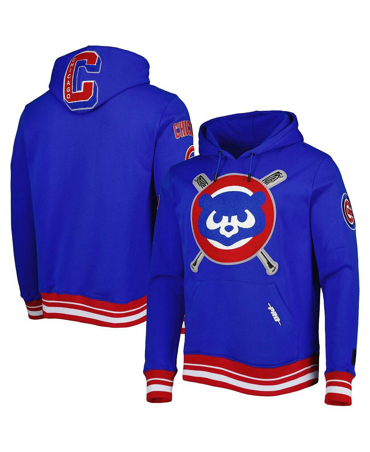 

Мужской пуловер с капюшоном и логотипом Royal Chicago Cubs Mash Up Pro Standard