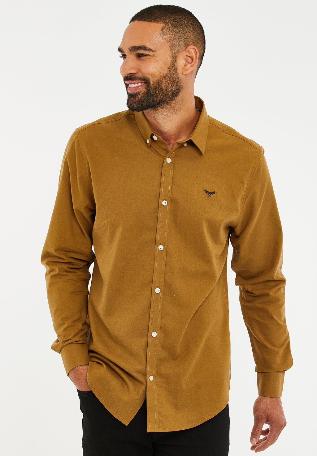 

Рубашка OXFORD BEACON Threadbare, цвет camel