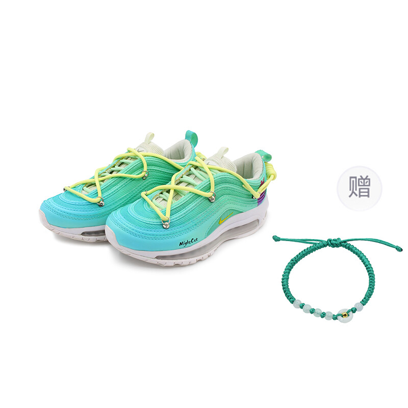 

Кроссовки Air Max 97 унисекс с низким верхом желто-фиолетовые Nike