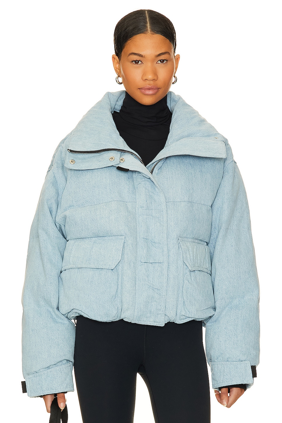 AGOLDE x Shoreditch Ski Club Nova Denim Puffer