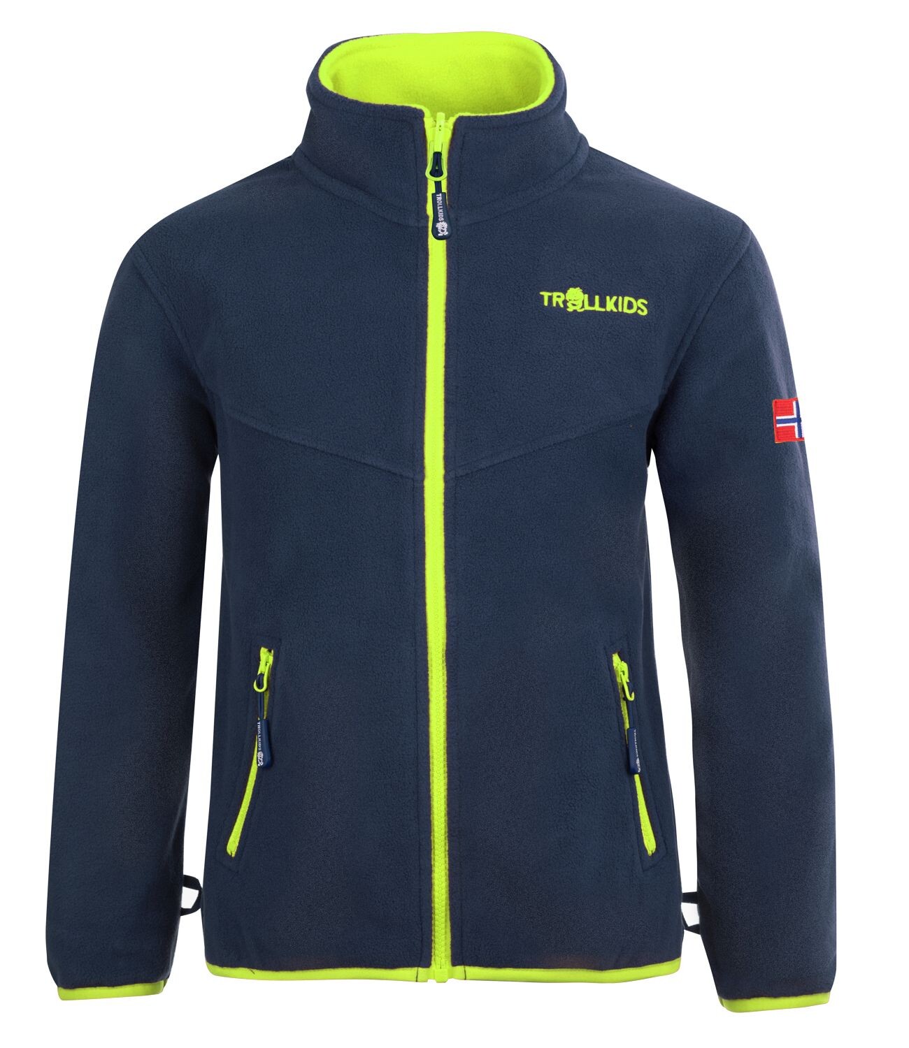 

Флисовая куртка Trollkids Fleece Jacke Oppdal XT, цвет Marineblau/Lime