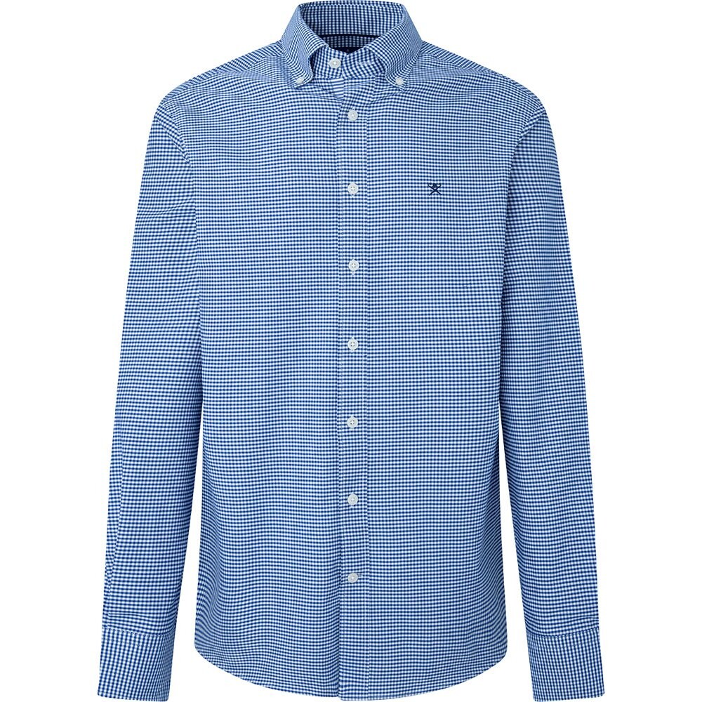 

Рубашка Hackett Essential Gingham Oxford, синий