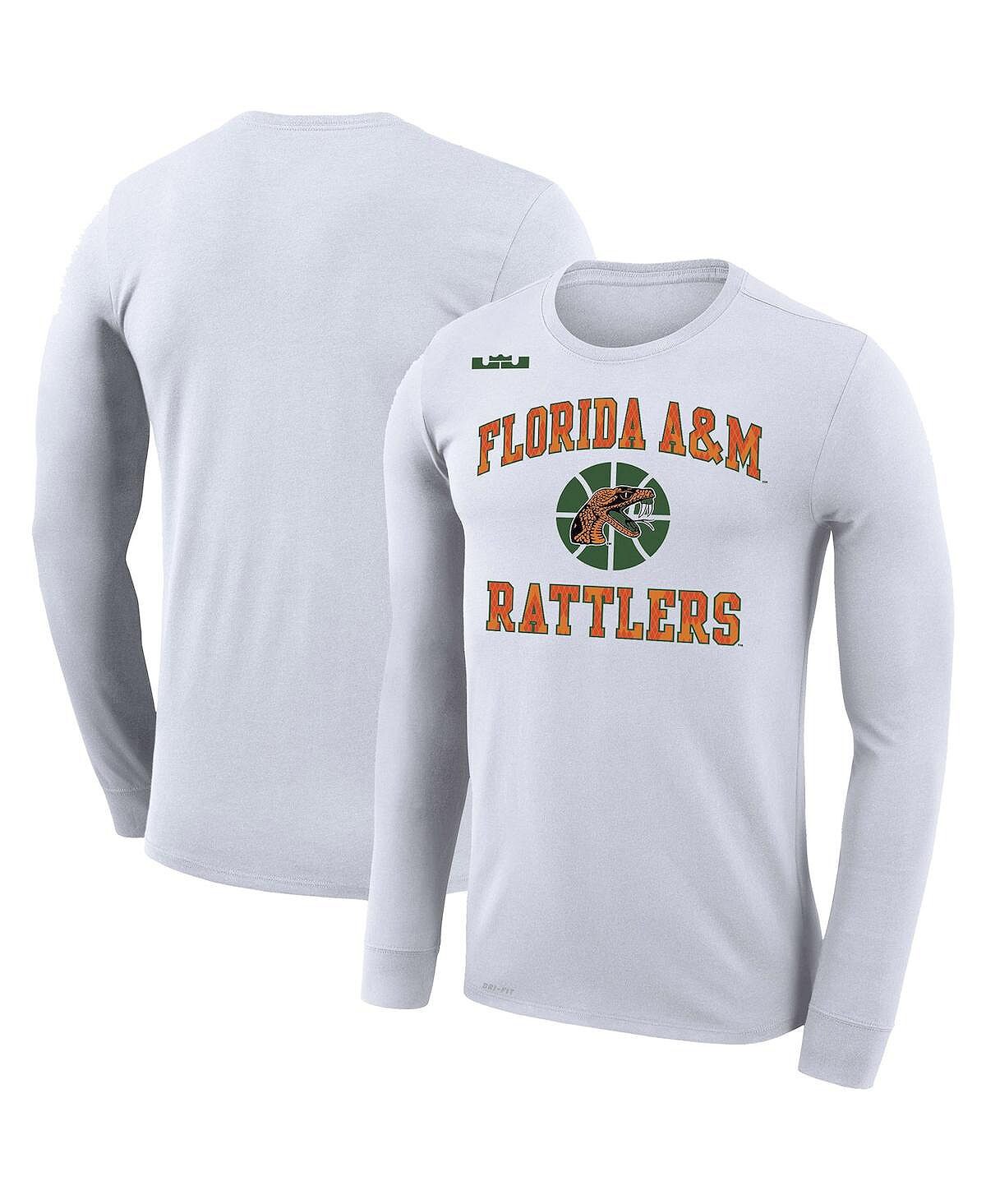 

Мужская футболка с длинным рукавом Legend Performance из коллекции Florida A&M Rattlers White из коллекции x LeBron James Nike
