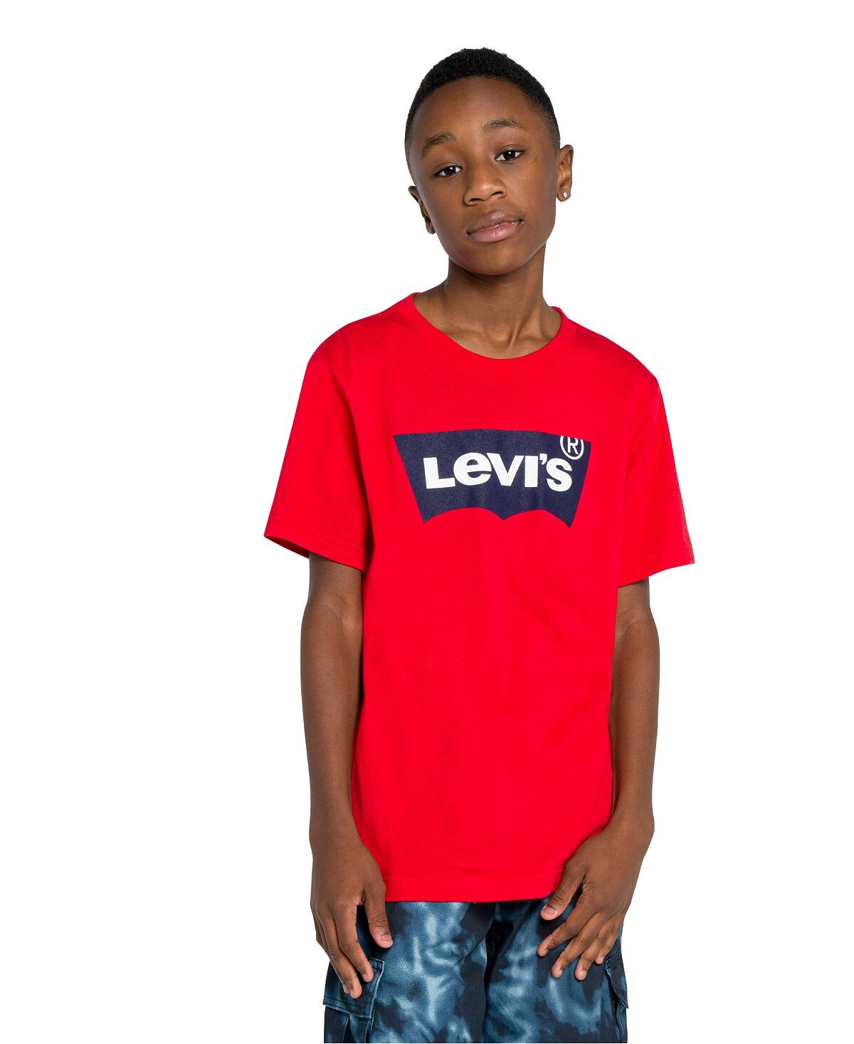 

Трикотажная футболка с круглым вырезом и логотипом Big Boys Batwing Levi's