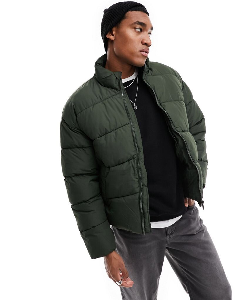 

Утепленная куртка цвета хаки Jack & Jones