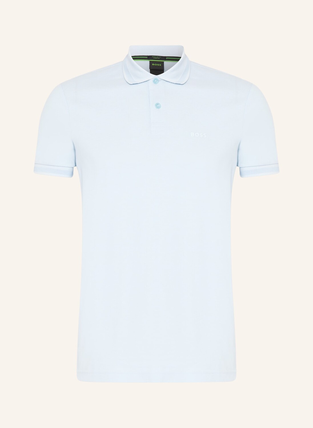

Рубашка поло BOSS Piqué PIO 1 Regular Fit, светло-синий