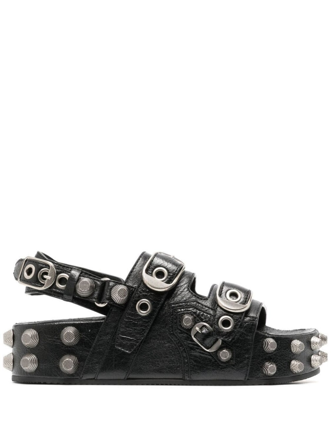 

Balenciaga сандалии с заклепками, черный