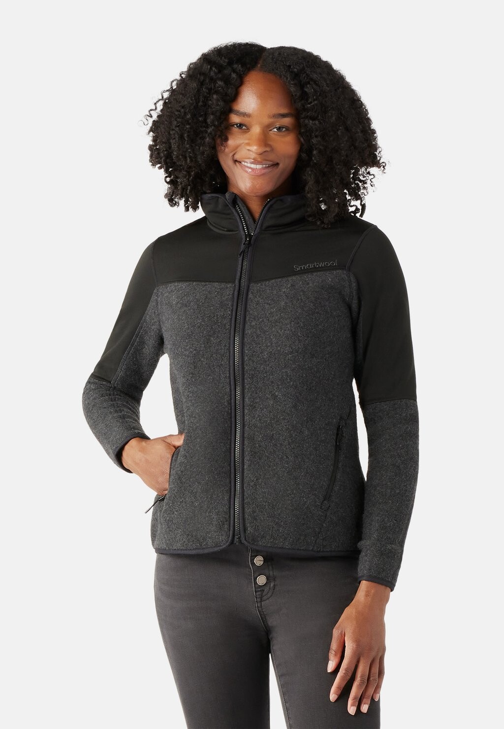 

Флисовая куртка Smartwool HUDSON TRAIL FLEECE FULL ZIP, цвет charcoal heather