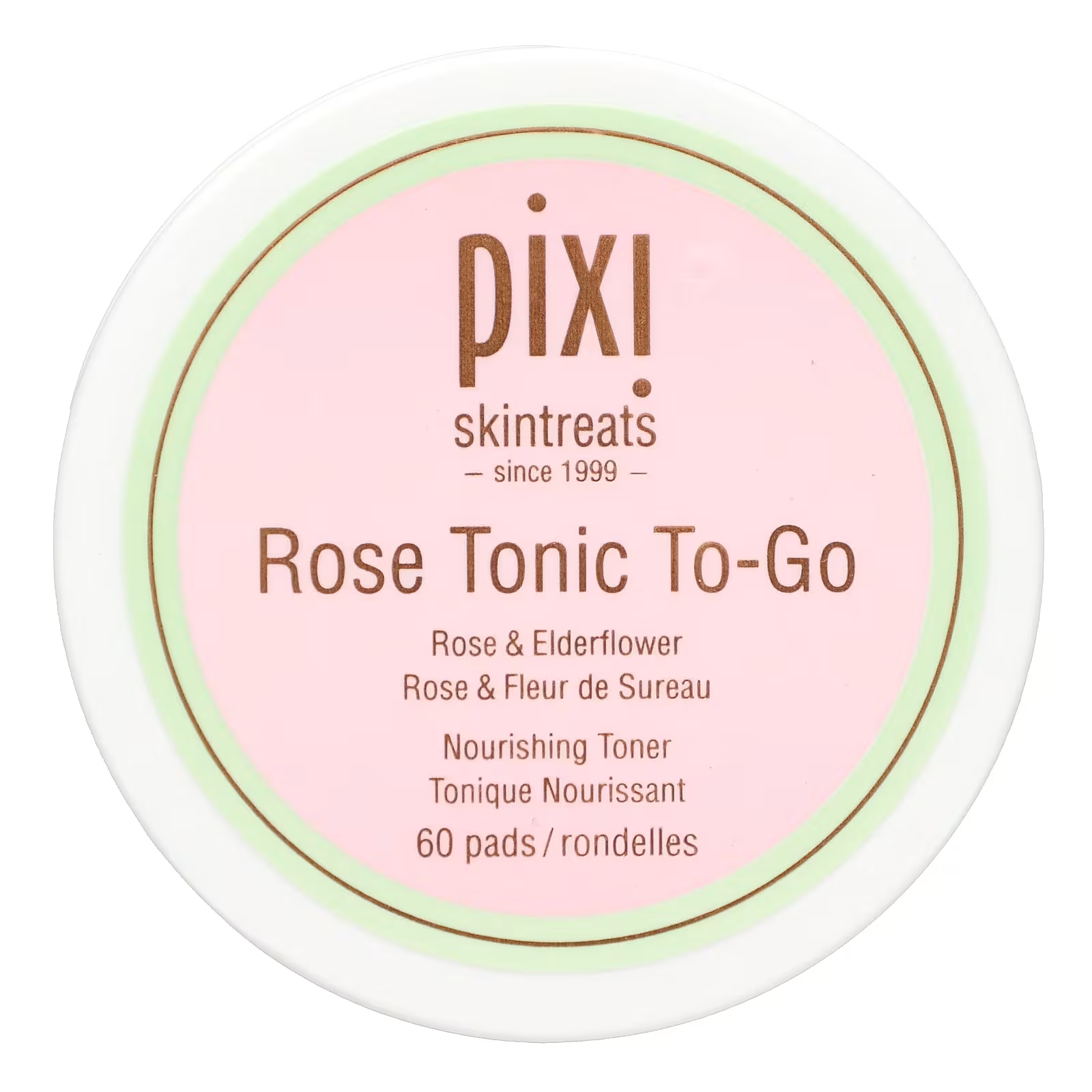 цена Pixi Beauty Skintreats Rose Tonic To-Go, 60 подушечек
