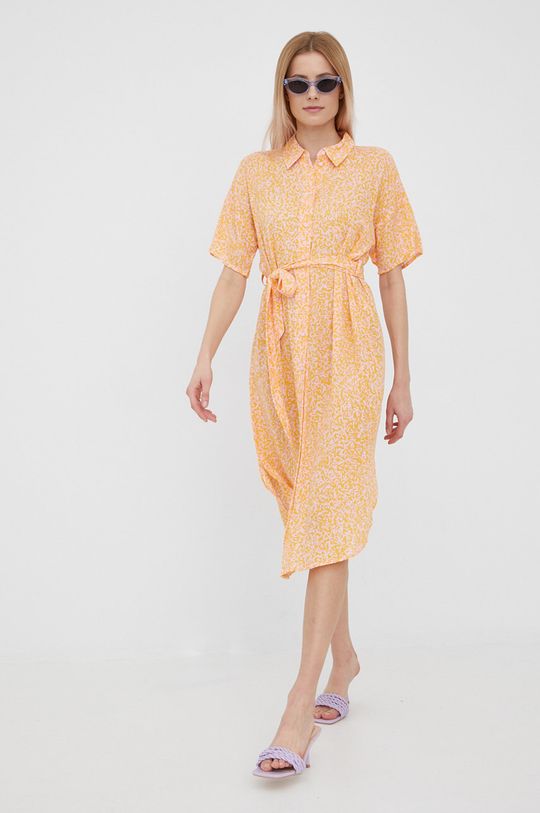 Платье Vero Moda, оранжевый платье рубашка vero moda