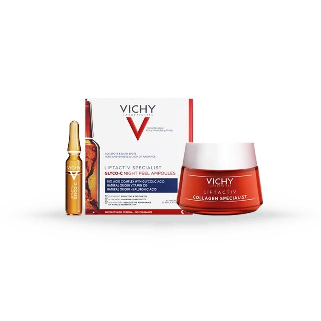 

Vichy Liftactiv Collagen Specialist 50 мл+ Glyco-C Ампула против угревой сыпи