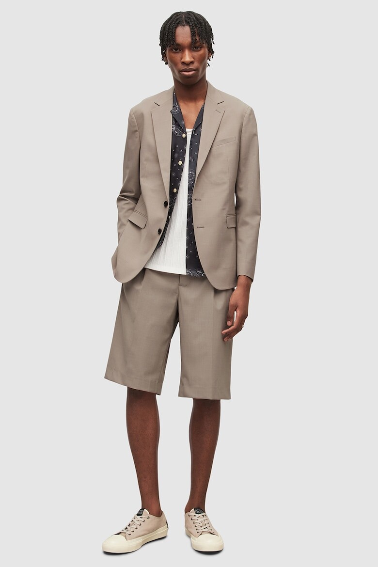 

Шорты-Бермуды из шерсти Allsaints, коричневый