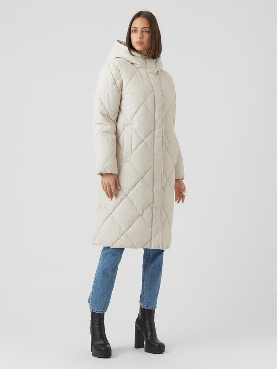 

Пуховик стандартного кроя Vero Moda, экрю