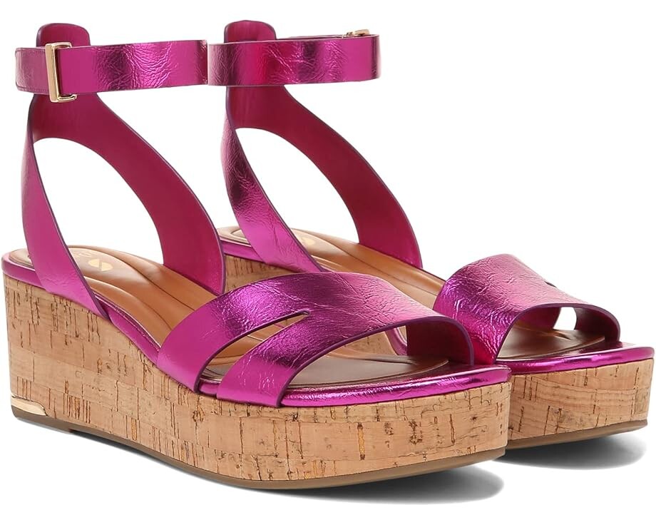 Туфли Franco Sarto Primrose Ankle Strap, цвет Fuchsia Pink Metallic Synthetic туфли franco sarto primrose ankle strap черная кожа