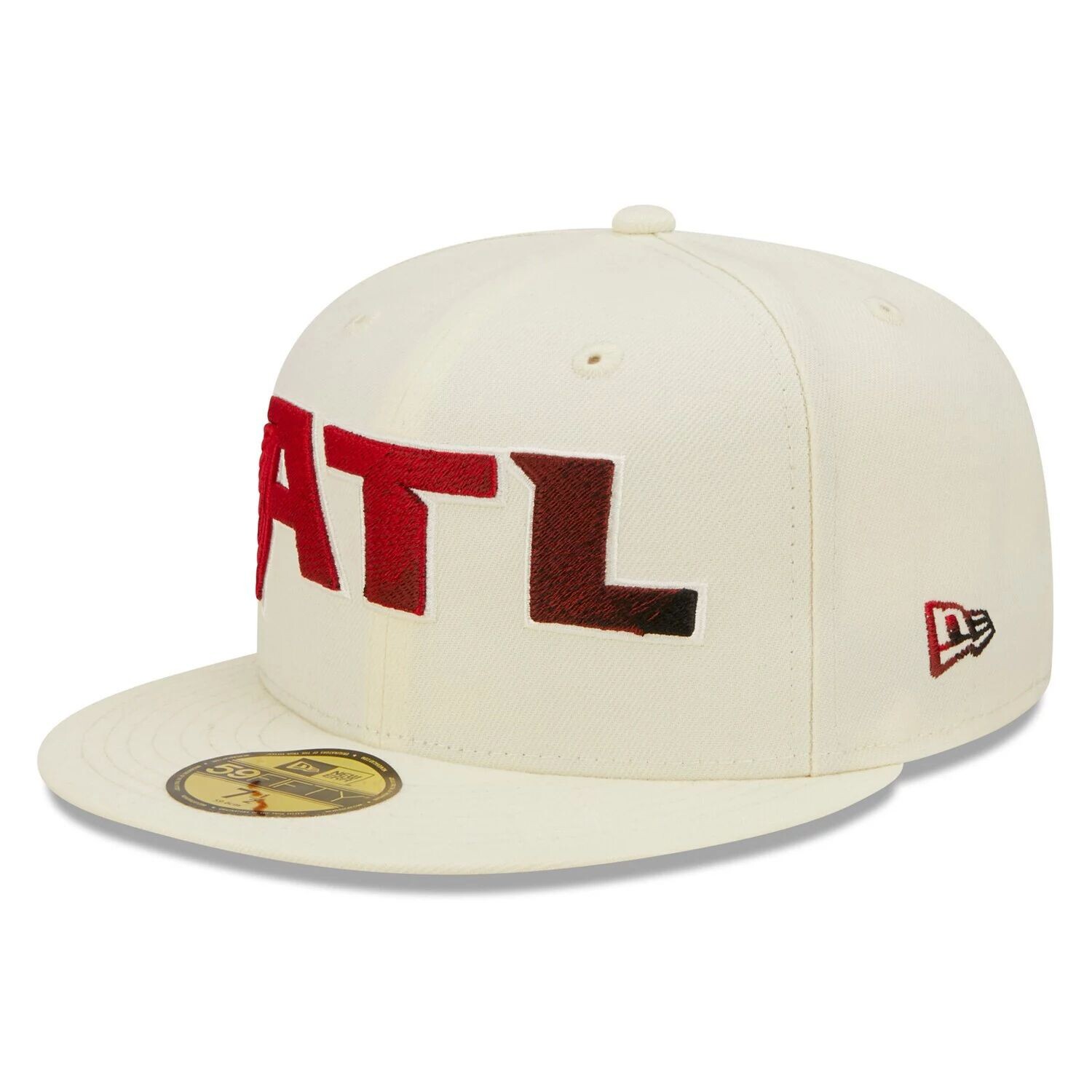 

Мужская облегающая шляпа New Era Cream Atlanta Falcons Chrome Dim 59FIFTY