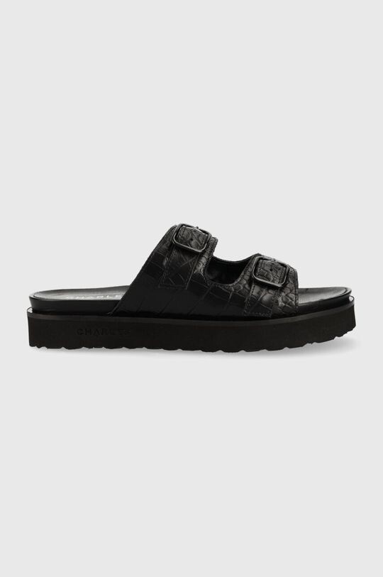 

Кожаные тапочки Luisa Charles Footwear, черный