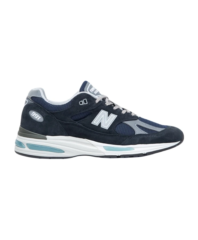

Кроссовки из замши с сетчатыми вставками New Balance, синий
