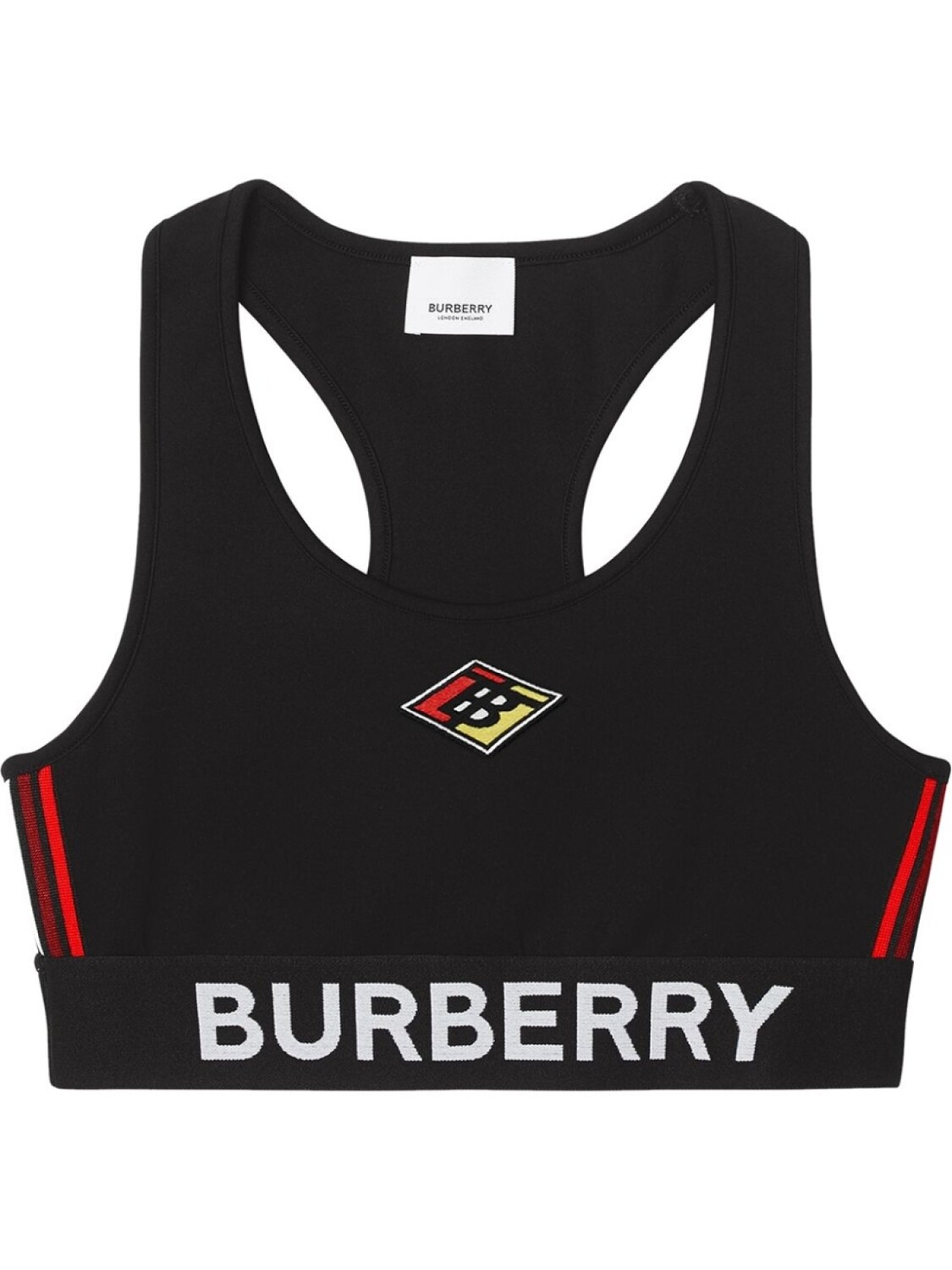 

Burberry бюстгальтер из джерси с логотипом, черный
