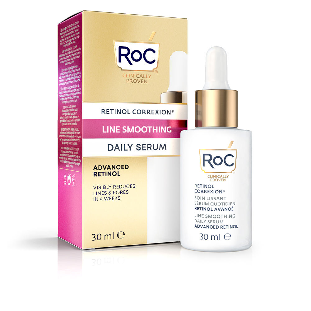 Крем против морщин Line smoothing advanced retinol serum día Roc, 30 мл roc derm correxion contour cream advanced retinol