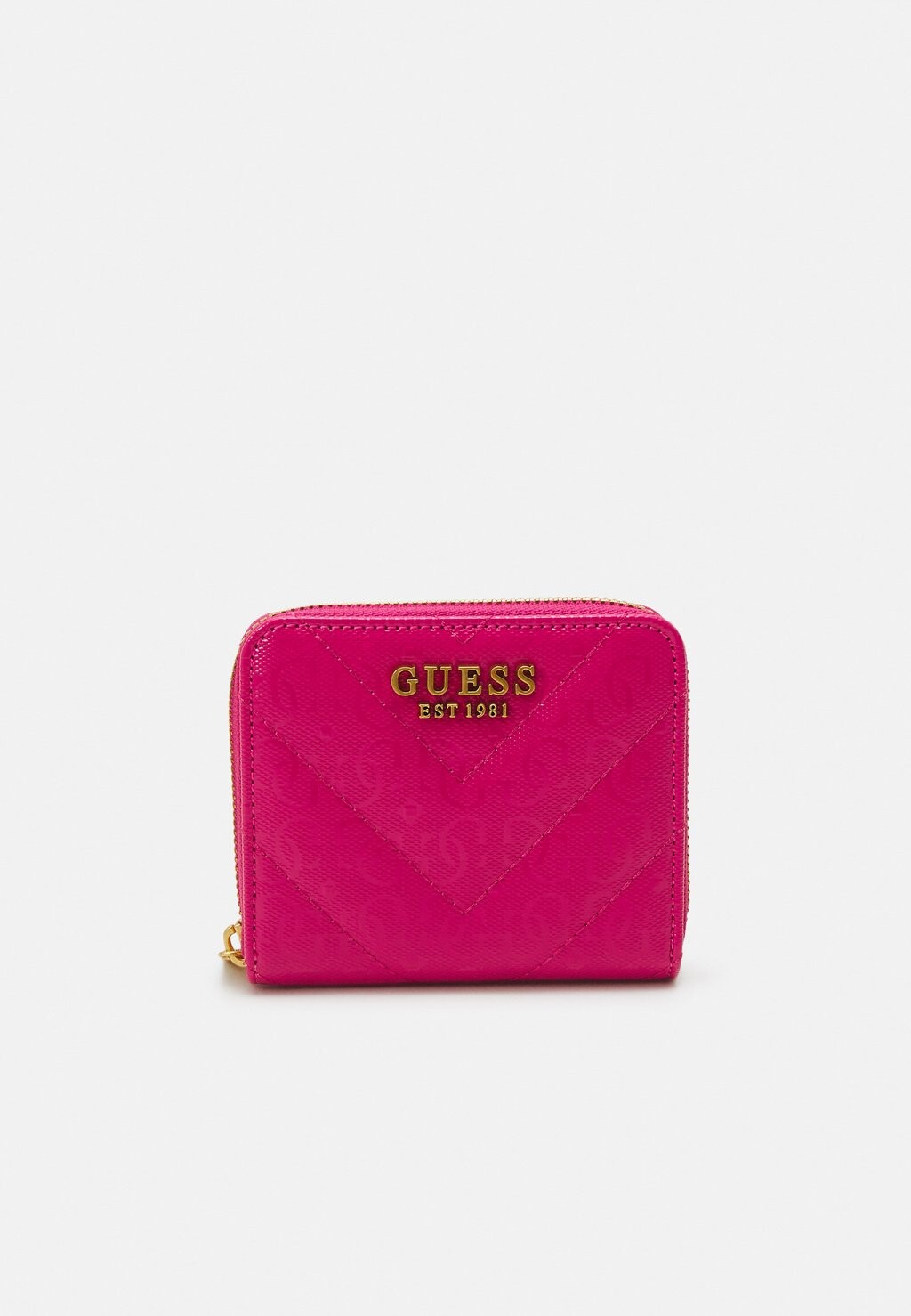 

Кошелек Jania Small Zip Around Guess, цвет fuchsia