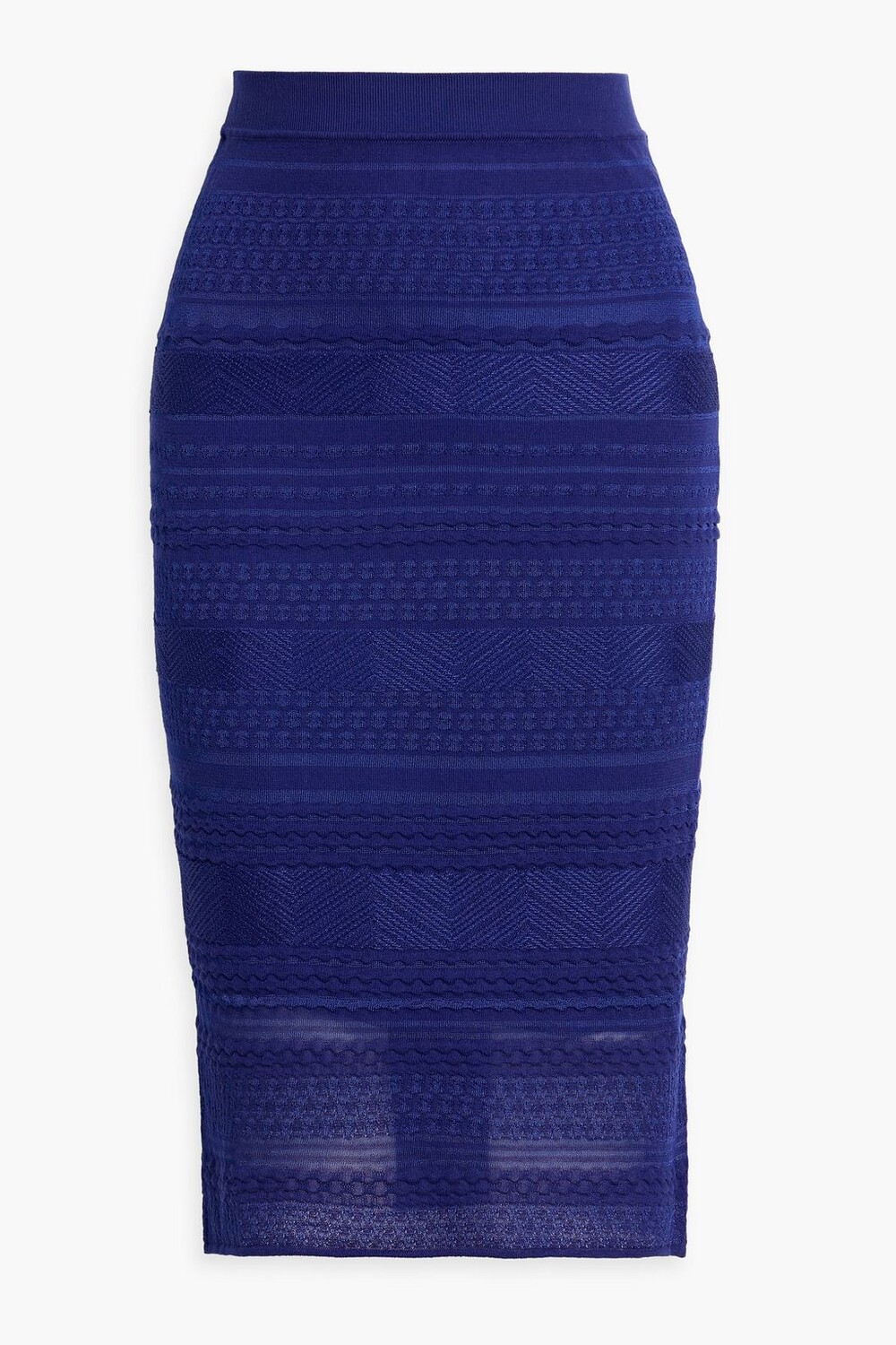 

Юбка-карандаш из смесового шелка крючком. MISSONI, синий