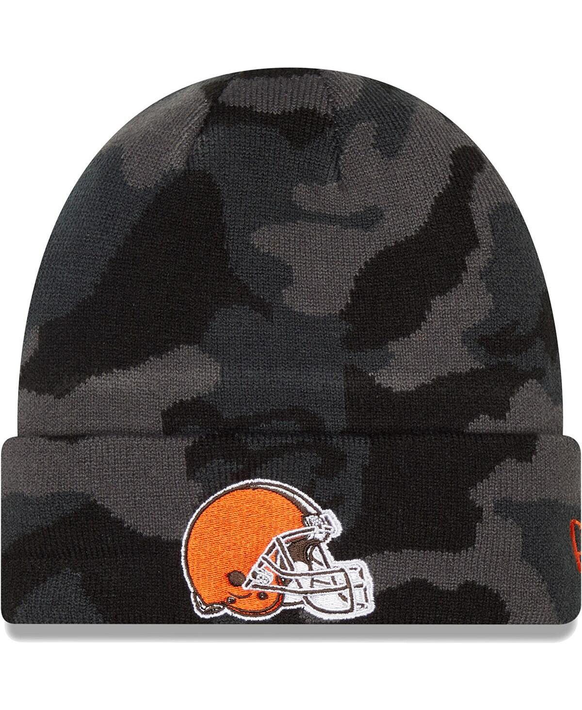 

Мужская вязаная шапка с камуфляжными манжетами Cleveland Browns New Era