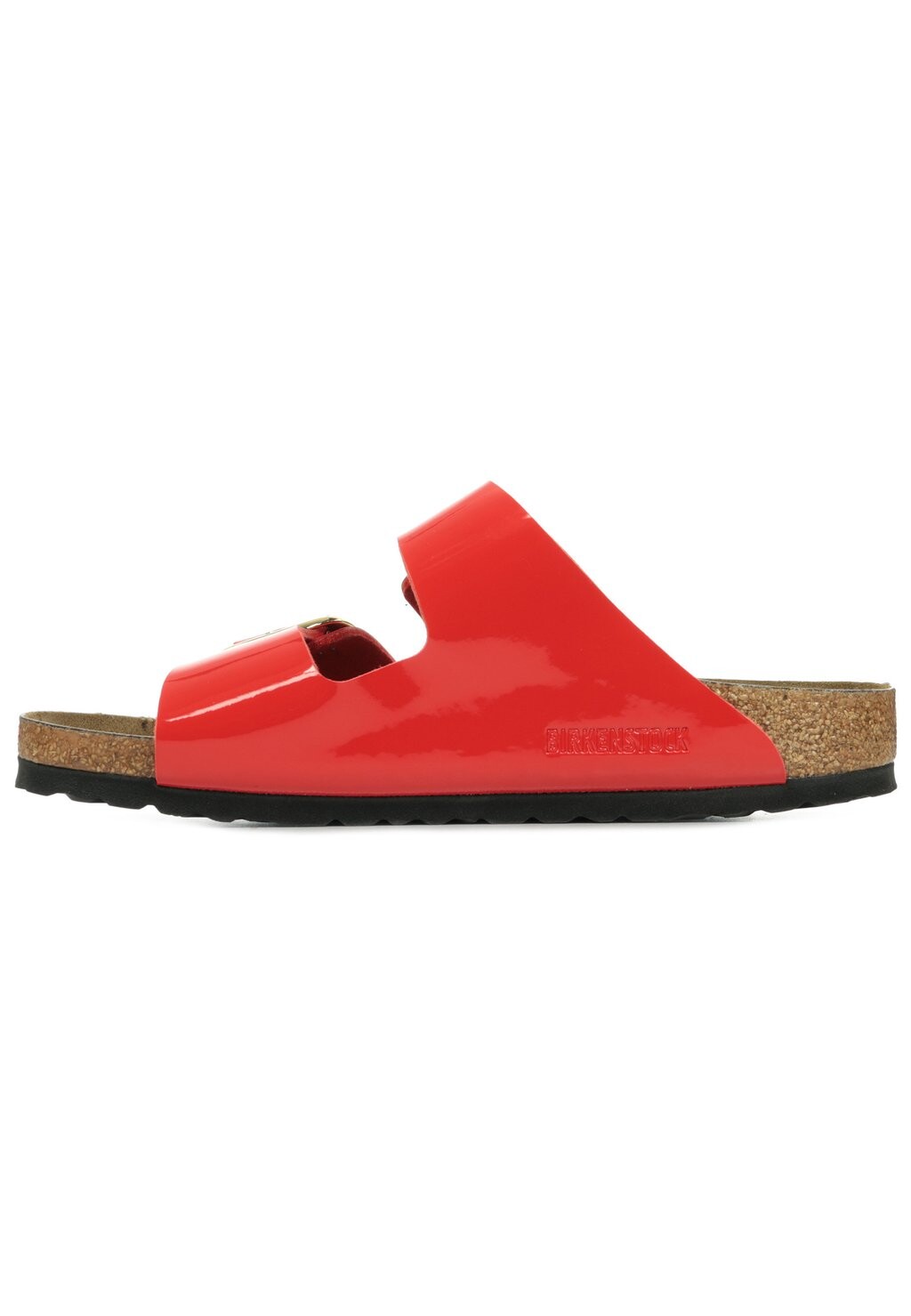 

Мюли на плоской подошве ARIZONA BIG BUCKLE Birkenstock, цвет patent cherry