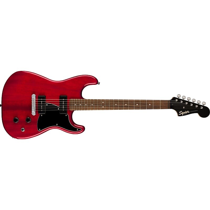 

Электрогитара Squier Paranormal Strat-O-Sonic Guitar, Laurel Fretboard Crimson Red Transparent