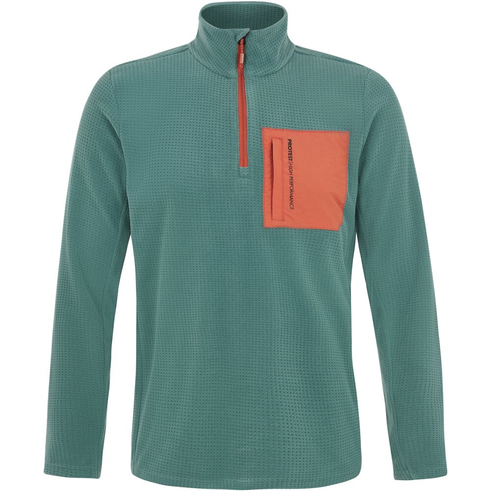 

Толстовка на молнии Protest Prtlomono 1/4 Zip, зеленый