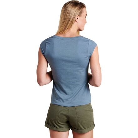 Рубашка с короткими рукавами Anza женская Toad&Co, цвет High Tide