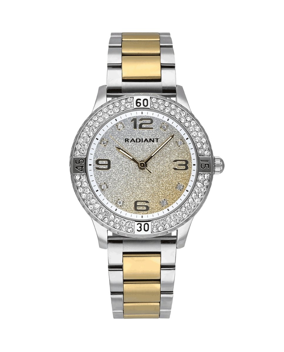 цена Женские часы Frozen RA564203 со стальным и золотым ремешком Radiant, серебро