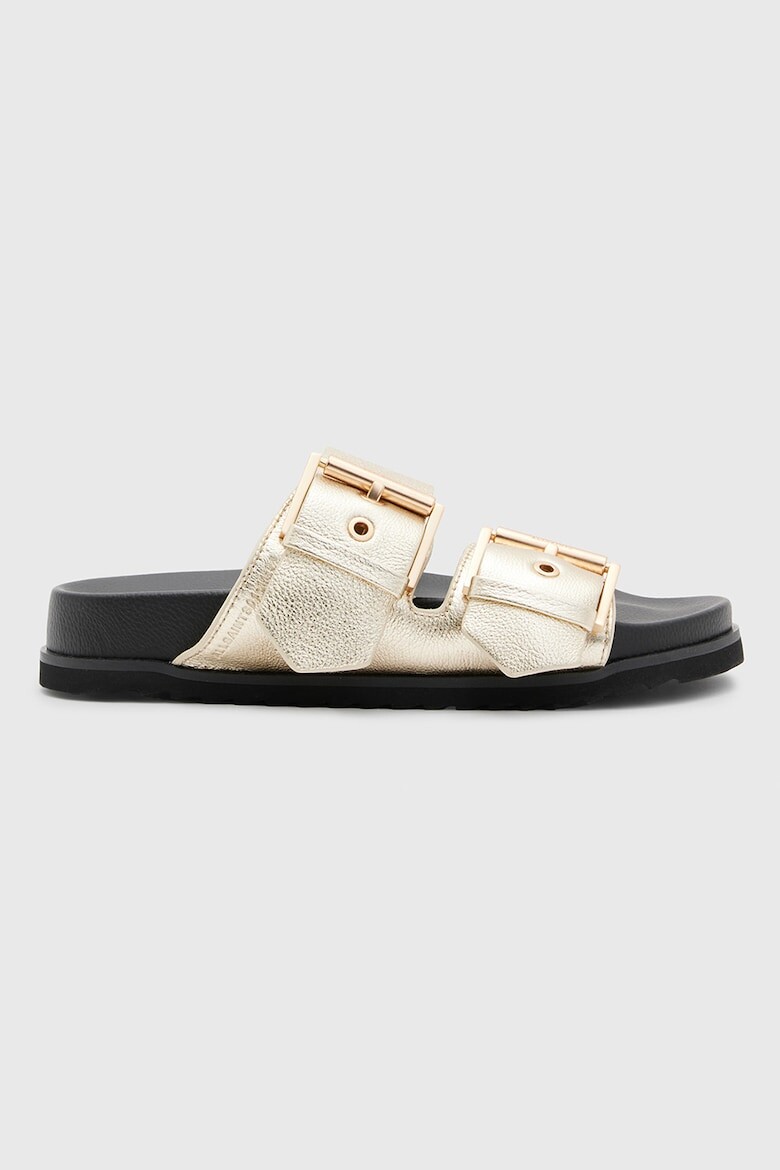 

Кожаные тапочки Allsaints, желтый