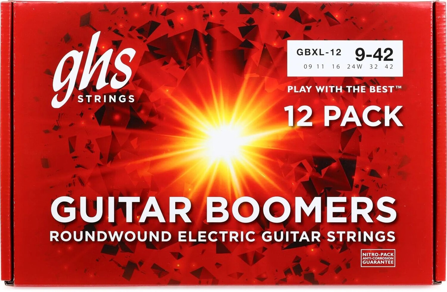 

Струны для электрогитары GHS GBXL Guitar Boomers — .009-.042 Extra Light (12 шт.)