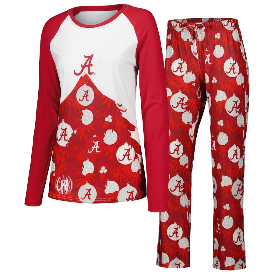 

Пижамный комплект Concepts Sport Alabama Crimson Tide, малиновый